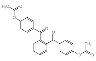 [4-[2-(4-acetyloxybenzoyl)benzoyl]phenyl] acetate Structure