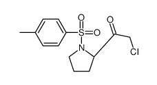 2-chloro-1-[(2S)-1-(4-methylphenyl)sulfonylpyrrolidin-2-yl]ethanone结构式