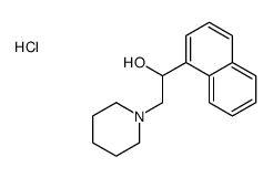 1-naphthalen-1-yl-2-piperidin-1-ylethanol,hydrochloride结构式