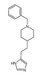 1-Benzyl-4-[2-(3H-imidazol-4-yl)-ethyl]-piperidine structure
