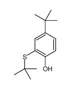 4-tert-butyl-2-tert-butylsulfanylphenol结构式