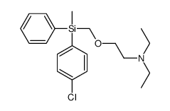 2-[[(4-chlorophenyl)-methyl-phenylsilyl]methoxy]-N,N-diethylethanamine结构式