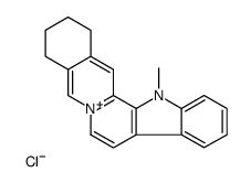 3-methyl-16,17,18,19-tetrahydroyohimban-13-ium,chloride结构式