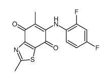 6-(2,4-difluoroanilino)-2,5-dimethyl-1,3-benzothiazole-4,7-dione结构式