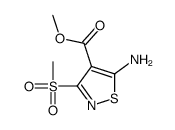 methyl 5-amino-3-methylsulfonyl-1,2-thiazole-4-carboxylate结构式