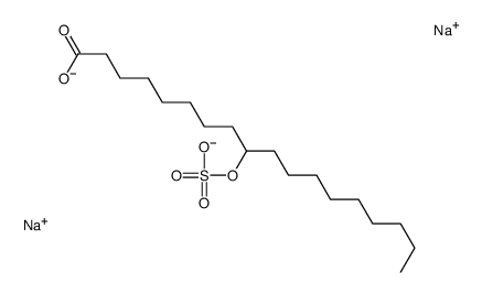 disodium 10-(sulphonatooxy)octadecanoate结构式