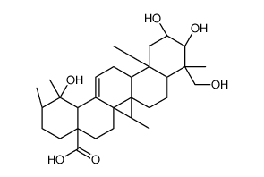 (2α,3α)-2,3,19,23-Tetrahydroxyurs-12-en-28-oic acid Structure