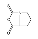 (9ci)-四氢-3-硫氧代-1H,3h-吡咯并[1,2-c]噁唑-1-酮结构式