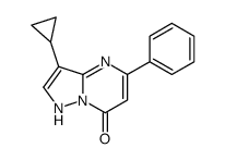 3-cyclopropyl-5-phenyl-1H-pyrazolo[1,5-a]pyrimidin-7-one结构式