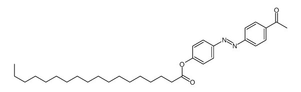 [4-[(4-acetylphenyl)diazenyl]phenyl] octadecanoate结构式