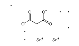 bis(trimethylstannyl) propanedioate Structure