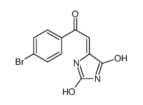 (5Z)-5-[2-(4-bromophenyl)-2-oxoethylidene]imidazolidine-2,4-dione Structure