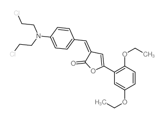 3-[[4-[bis(2-chloroethyl)amino]phenyl]methylidene]-5-(2,5-diethoxyphenyl)furan-2-one picture