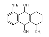 1-amino-5-methyl-5,6,7,8,9,10-hexahydroanthracene-9,10-diol结构式