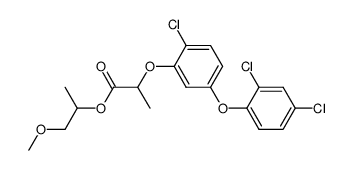 2-[2-Chloro-5-(2,4-dichloro-phenoxy)-phenoxy]-propionic acid 2-methoxy-1-methyl-ethyl ester结构式