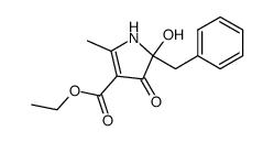 ethyl 5-benzyl-5-hydroxy-2-methyl-4-oxo-4,5-dihydro-1H-pyrrole-3-carboxylate Structure