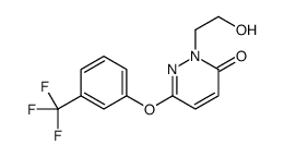 2-(2-hydroxyethyl)-6-[3-(trifluoromethyl)phenoxy]pyridazin-3-one结构式