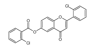 2-(2-chlorophenyl)-4-oxo-4H-chromen-6-yl 2-chlorobenzoate Structure