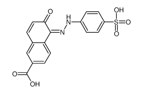 6-oxo-5-[(4-sulfophenyl)hydrazinylidene]naphthalene-2-carboxylic acid Structure