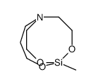 6-methyl-5,7,12-trioxa-1-aza-6-silabicyclo[4.3.3]dodecane Structure