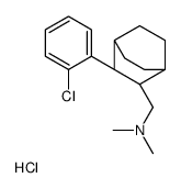 [(2R)-3-(2-chlorophenyl)-2-bicyclo[2.2.2]octanyl]methyl-dimethylazanium,chloride Structure