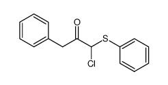 1-chloro-3-phenyl-1-(phenylthio)propan-2-one Structure