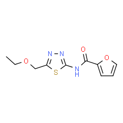 2-Furancarboxamide,N-[5-(ethoxymethyl)-1,3,4-thiadiazol-2-yl]-(9CI)结构式