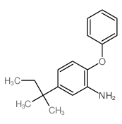 5-(2-methylbutan-2-yl)-2-phenoxy-aniline结构式