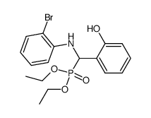 [(2-Bromo-phenylamino)-(2-hydroxy-phenyl)-methyl]-phosphonic acid diethyl ester Structure