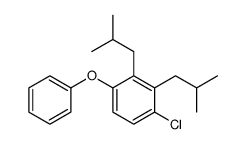 1-chloro-2,3-bis(2-methylpropyl)-4-phenoxybenzene结构式