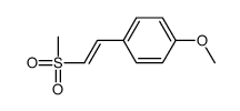 2-(p-Methoxyphenyl)vinylmethylsulfone Structure