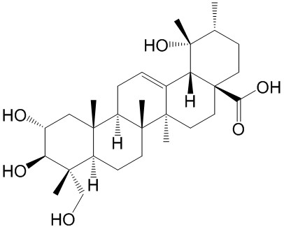 19 alpha-Hydroxyasiatic acid structure