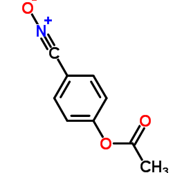 Benzonitrile, 4-(acetyloxy)-, N-oxide (9CI) structure