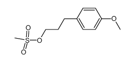 1-methanesulfonyloxy-3-(4-methoxyphenyl)propane Structure