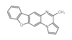 4-Methyl[1]benzofuro[3,2-g]pyrrolo[1,2-a]quinoxaline结构式
