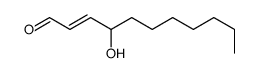 (E)-4-hydroxyundec-2-enal结构式