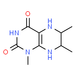 2,4(1H,3H)-Pteridinedione, 5,6,7,8-tetrahydro-1,6,7-trimethyl- (9CI) Structure