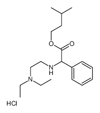 2-(diethylamino)ethyl-[2-(3-methylbutoxy)-2-oxo-1-phenylethyl]azanium,chloride Structure