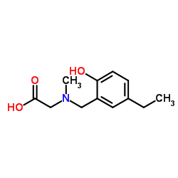 Glycine, N-[(5-ethyl-2-hydroxyphenyl)methyl]-N-methyl- (9CI)结构式