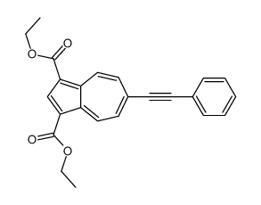 diethyl 6-(2-phenylethynyl)azulene-1,3-dicarboxylate Structure