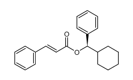 R-(-)-cyclohexylphenylmethyl 3-phenyl-2-propenoate结构式