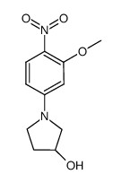 1-(3-methoxy-4-nitrophenyl)pyrrolidin-3-ol结构式