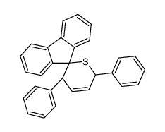 Spiro[fluoren-9',2-(3,6-dihydro-3,6-diphenyl-2H-thiopyran)]结构式