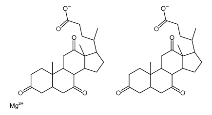 magnesium bis[3,7,12-trioxo-5β-cholan-24-oate]结构式