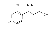 3-AMINO-3-(2,4-DICHLORO-PHENYL)-PROPAN-1-OL结构式