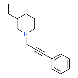 Piperidine, 3-ethyl-1-(3-phenyl-2-propynyl)- (9CI)结构式