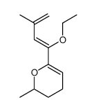 2H-Pyran,6-[(1E)-1-ethoxy-3-methyl-1,3-butadienyl]-3,4-dihydro-2-methyl-(9CI) structure