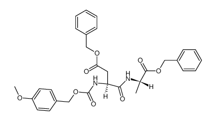 Z(OMe)-Asp(OBzl)-Ala-OBzl结构式