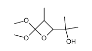 2-(4,4-dimethoxy-3-methyloxetan-2-yl)propan-2-ol Structure