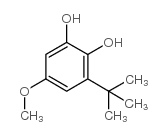 3-叔丁基-5-甲氧基邻苯二酚结构式